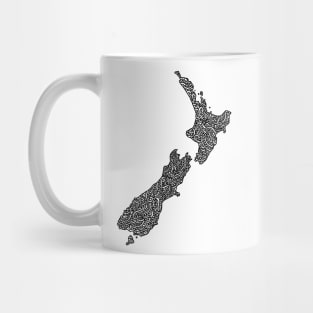 New Zealand Map Mug